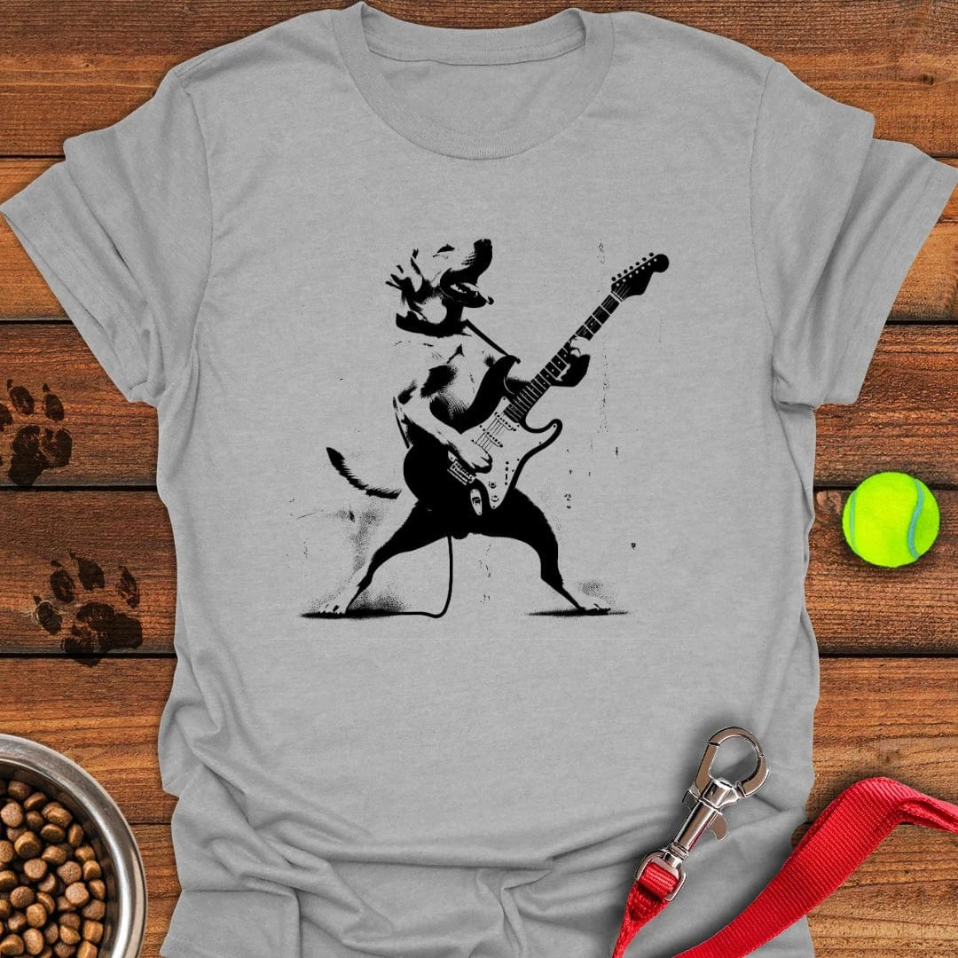 Labrador Rocking the Guitar T-Shirt Adorable Dog Apparel Dog Mom Mother's Day Gifts