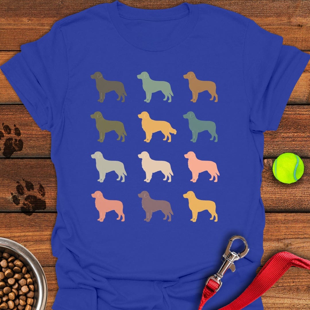 Labrador Silhouettes T-Shirt Happy Dog Clothing Mother's Day Presents For Mom