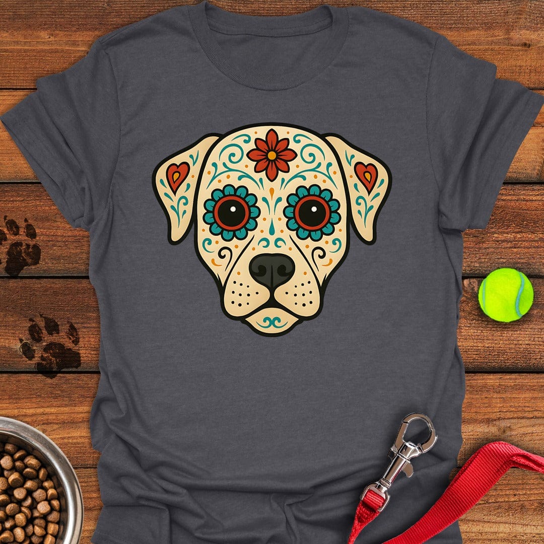 Labrador Sugar Skull T-Shirt Lovely Dog Clothes Best Mother's Day From For Daughter