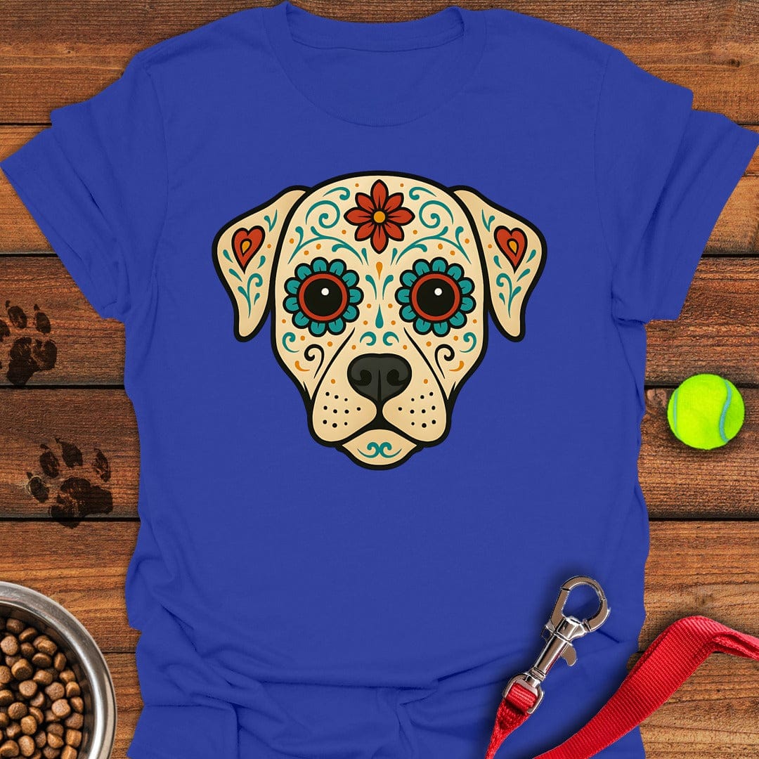 Labrador Sugar Skull T-Shirt Lovely Dog Clothes Best Mother's Day From For Daughter
