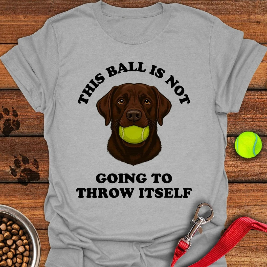 Labrador Throw The Ball T-Shirt Lovely Dog Clothing Dog Themed Merchandise