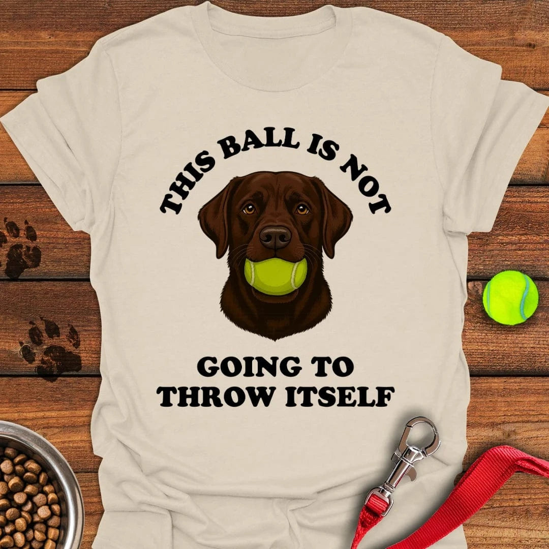 Labrador Throw The Ball T-Shirt Lovely Dog Clothing Dog Themed Merchandise