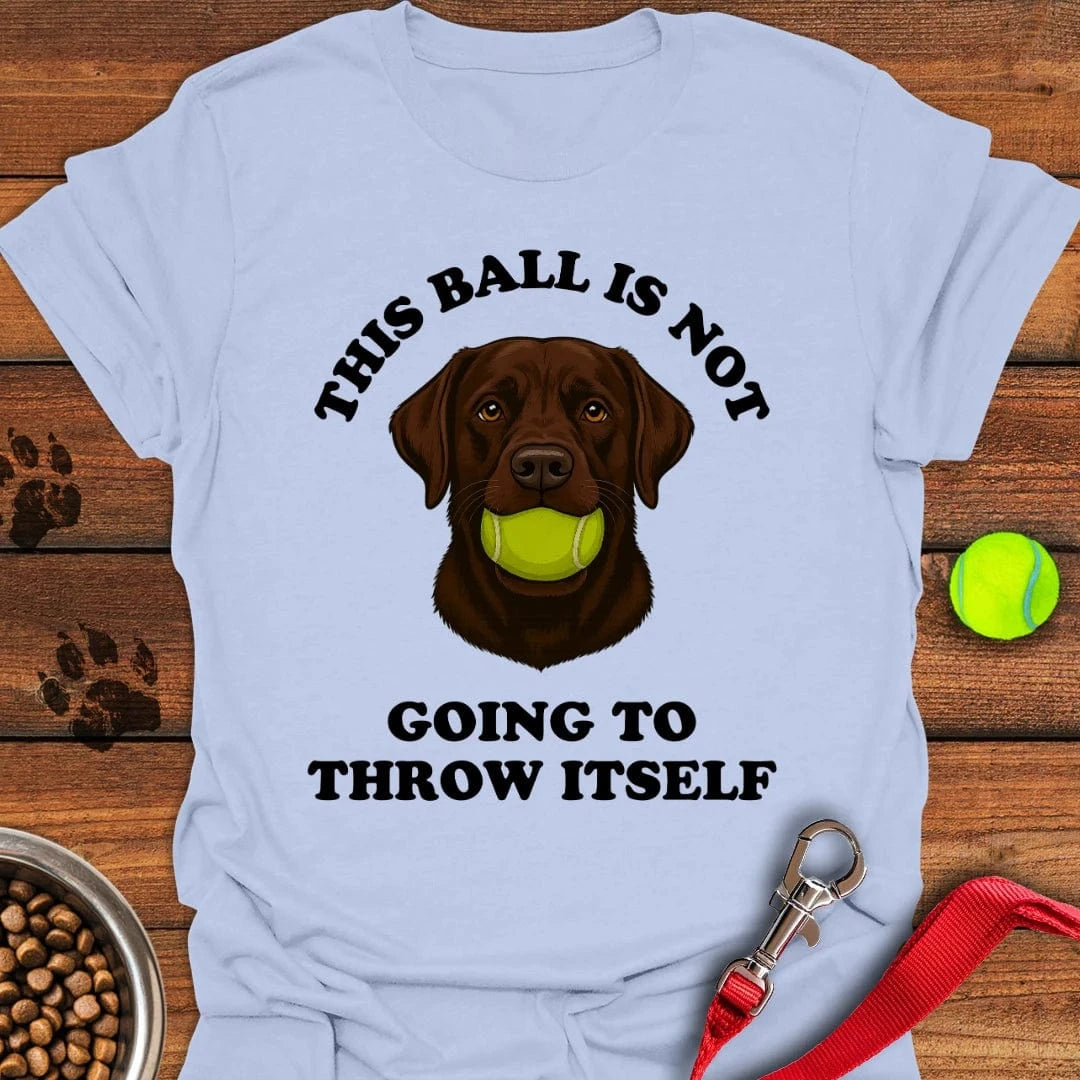 Labrador Throw The Ball T-Shirt Lovely Dog Clothing Dog Themed Merchandise