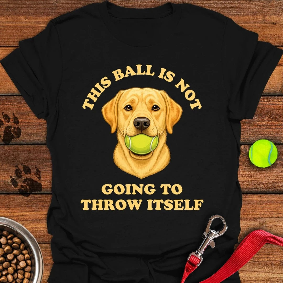 Labrador Throw The Ball T-Shirt Sweet Dog Clothes Simple Father's Day Gift Ideas