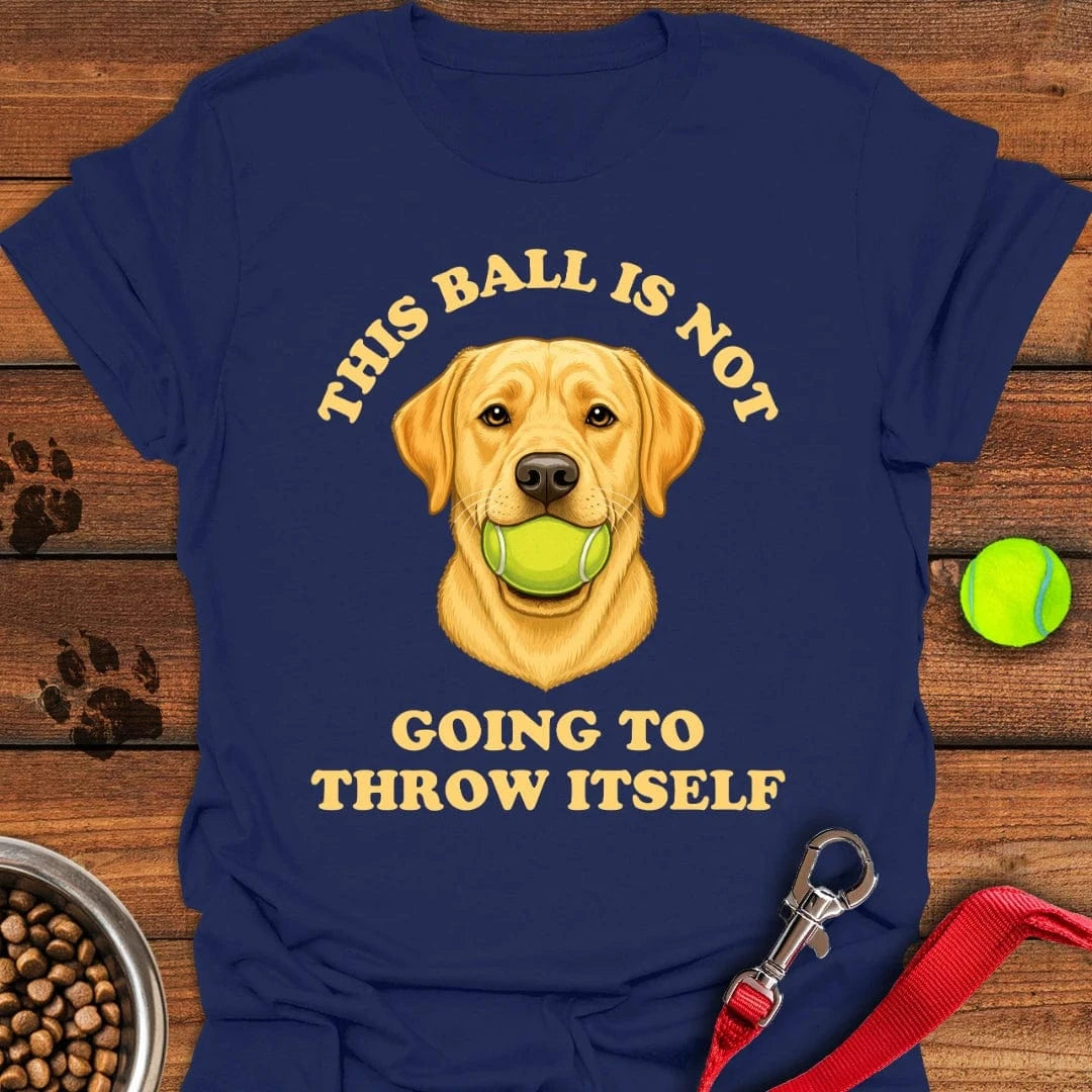Labrador Throw The Ball T-Shirt Sweet Dog Clothes Simple Father's Day Gift Ideas