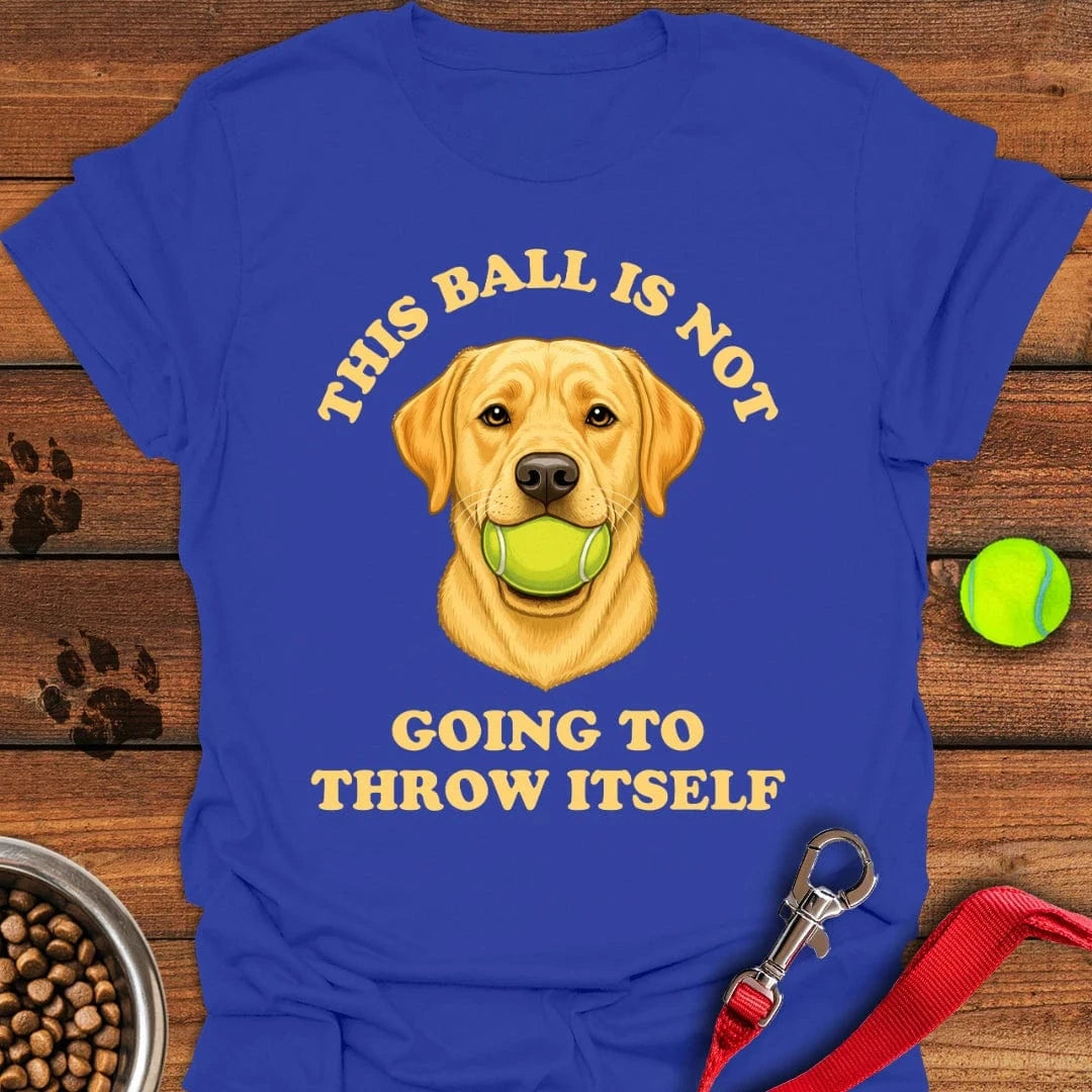 Labrador Throw The Ball T-Shirt Sweet Dog Clothes Simple Father's Day Gift Ideas