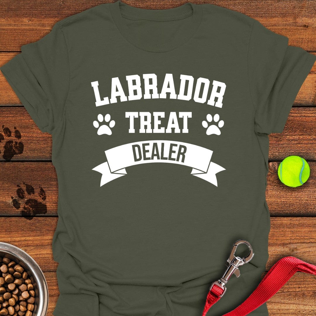Labrador Treat Dealer T-Shirt Cool Dog Apparel Dog Gift Ideas For Dog Owners