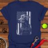 Labrador USA Flag T-Shirt 4th Of July Shirt Presents For Labrador Lovers