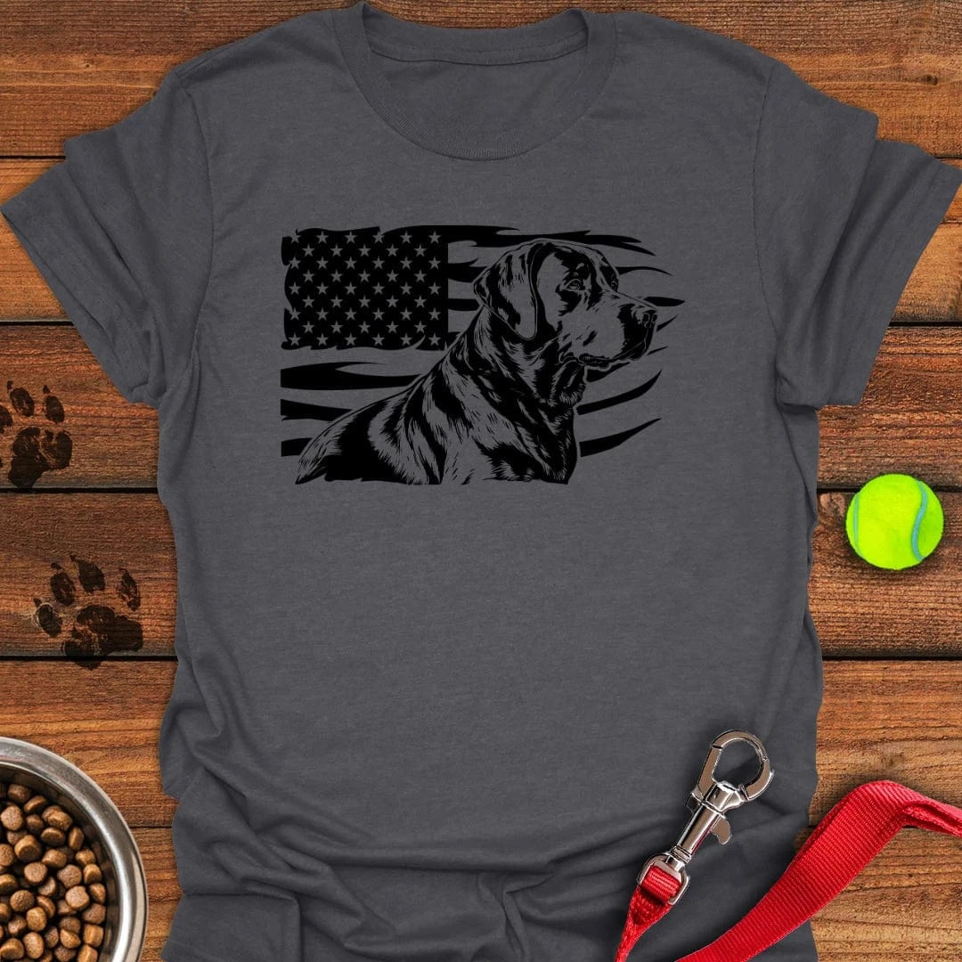 Labrador USA Flag T-Shirt Lovely Dog Clothes Top Gifts For Dog Lovers