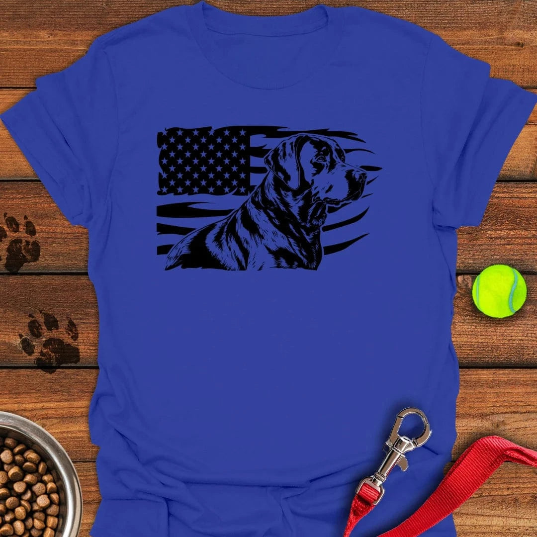 Labrador USA Flag T-Shirt Lovely Dog Clothes Top Gifts For Dog Lovers