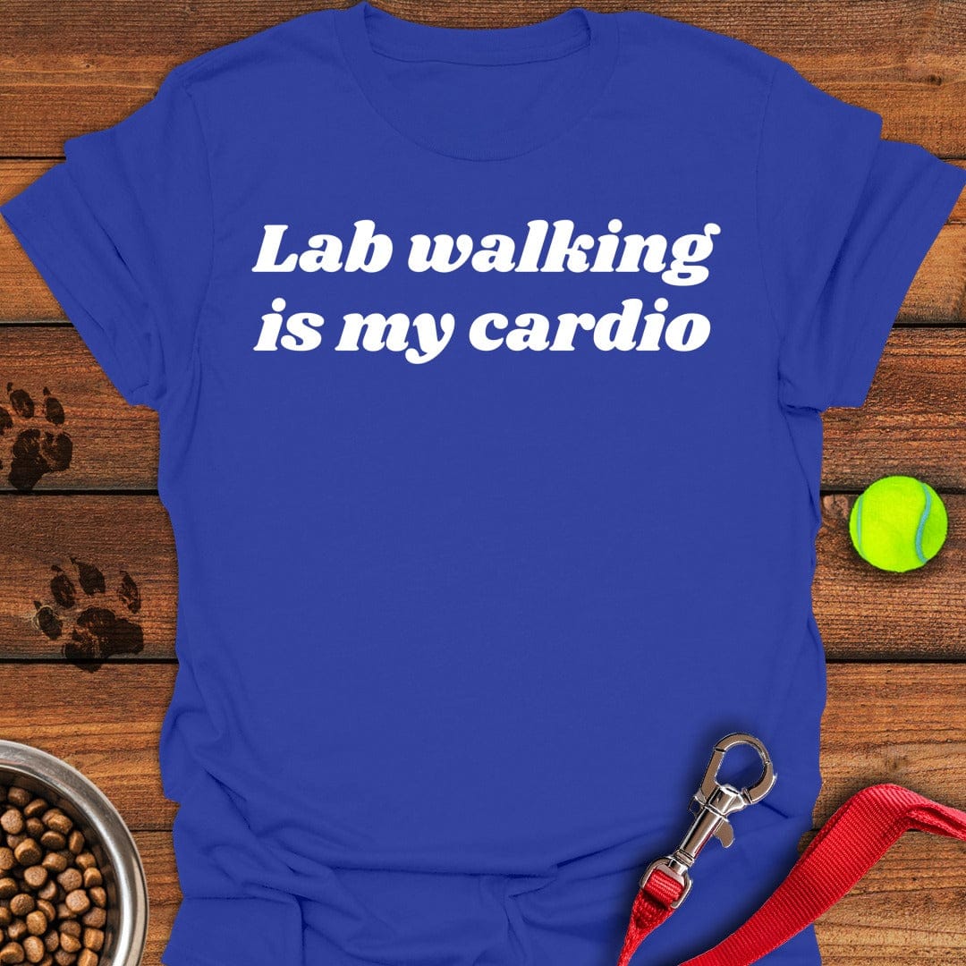 Labrador Walking T-Shirt Cool Dog Apparel Mother's Day Presents For Grandma