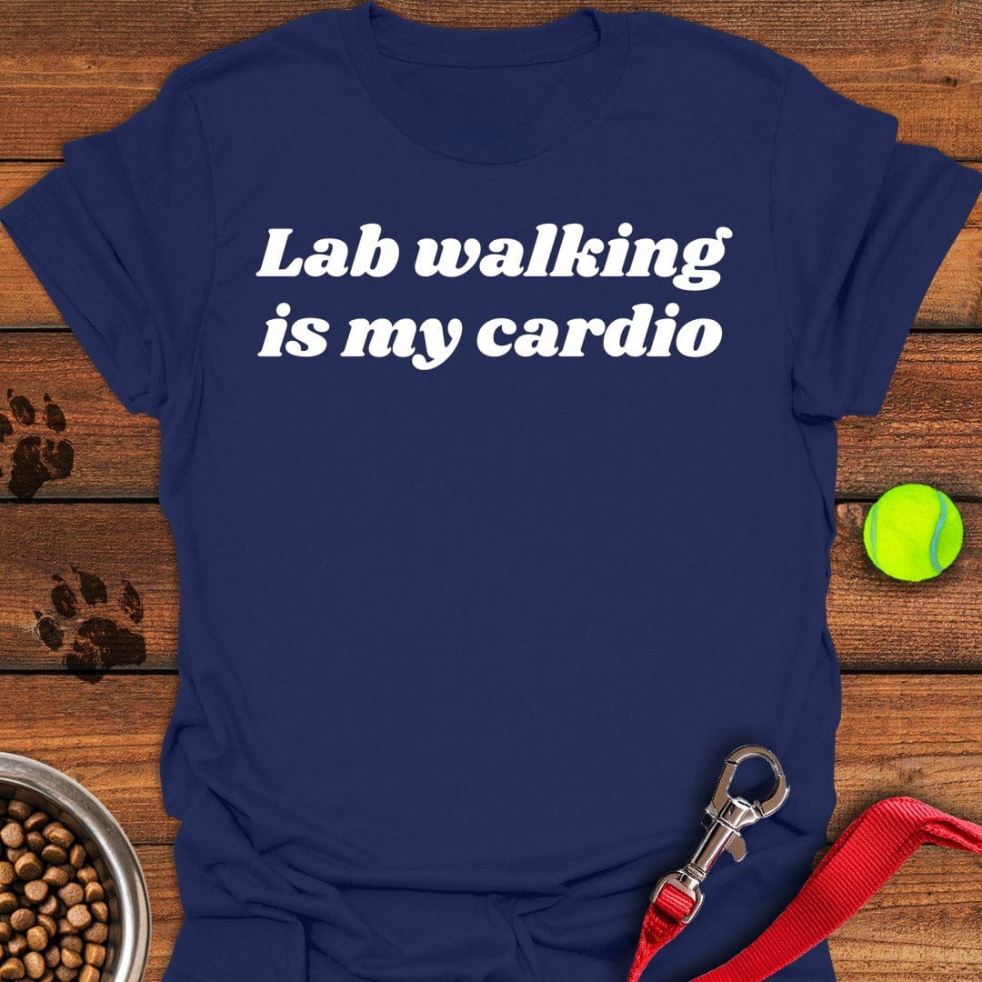 Labrador Walking T-Shirt Cool Dog Apparel Mother's Day Presents For Grandma