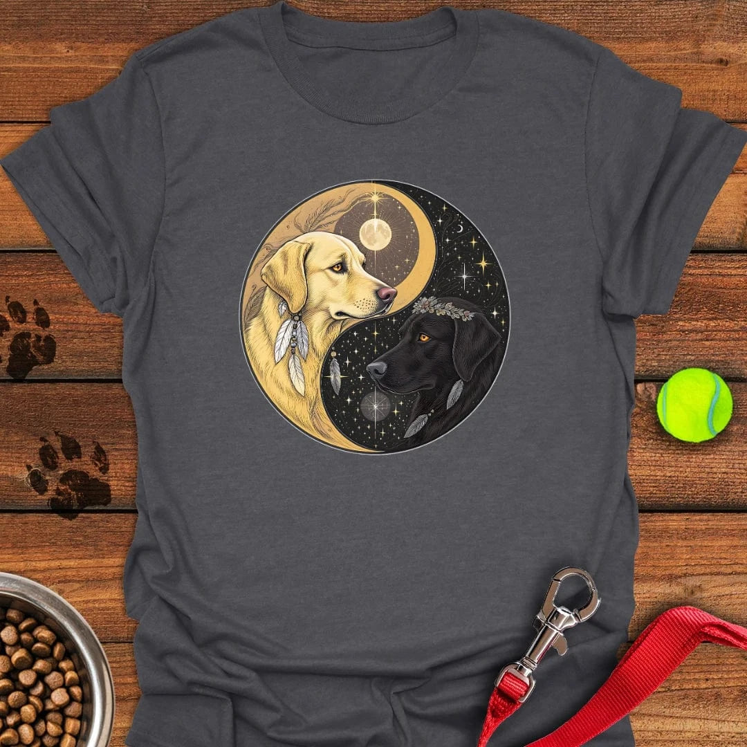 Labrador Yin Yang T-Shirt Big Dog Clothes Gift For Daughter In Law On Mother'S Day