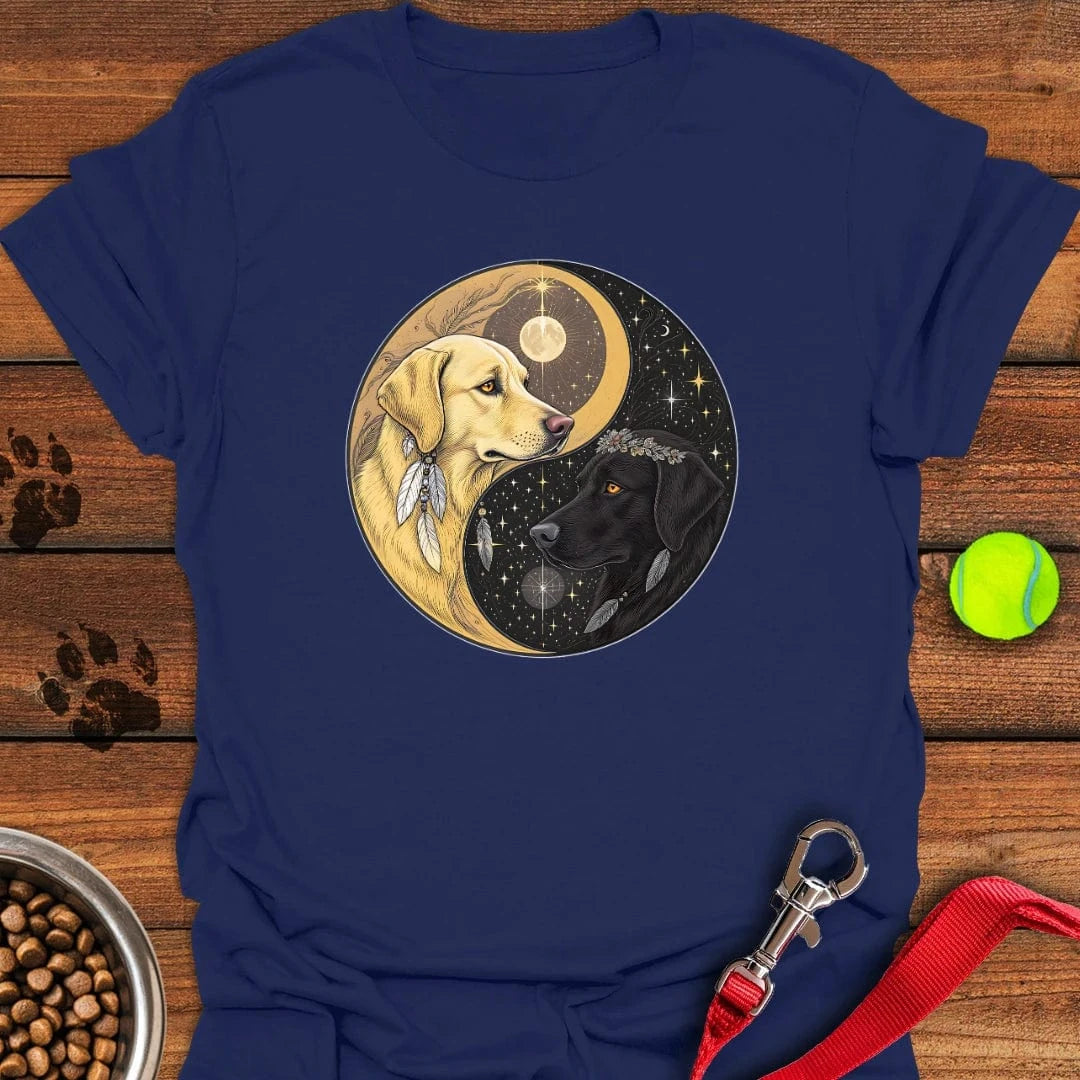 Labrador Yin Yang T-Shirt Big Dog Clothes Gift For Daughter In Law On Mother'S Day