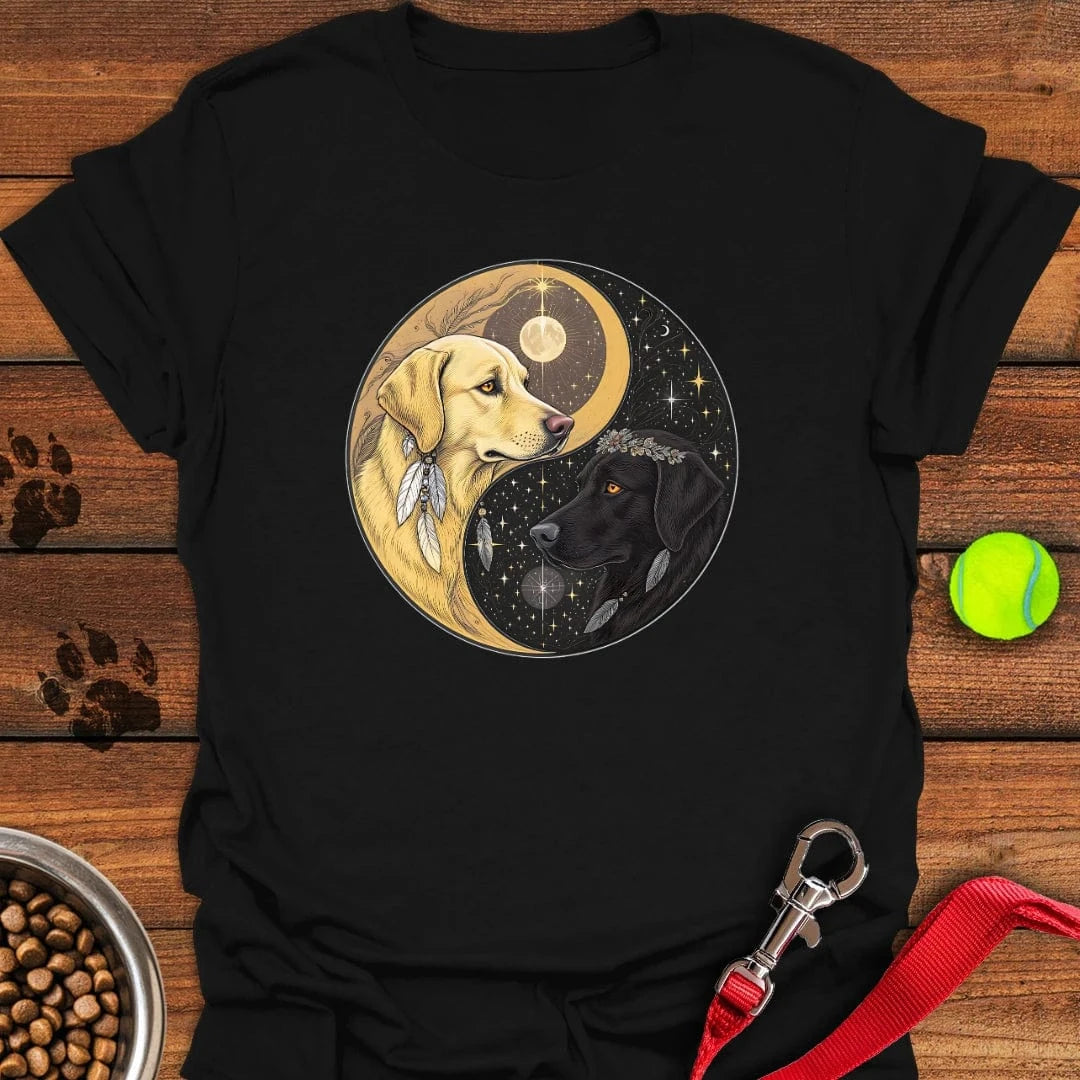 Labrador Yin Yang T-Shirt Big Dog Clothes Gift For Daughter In Law On Mother'S Day