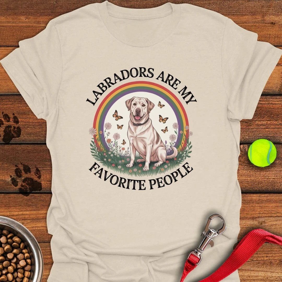 Labradors Are My Fav People T-Shirt Sweet Dog Apparel Dog Themed Gifts