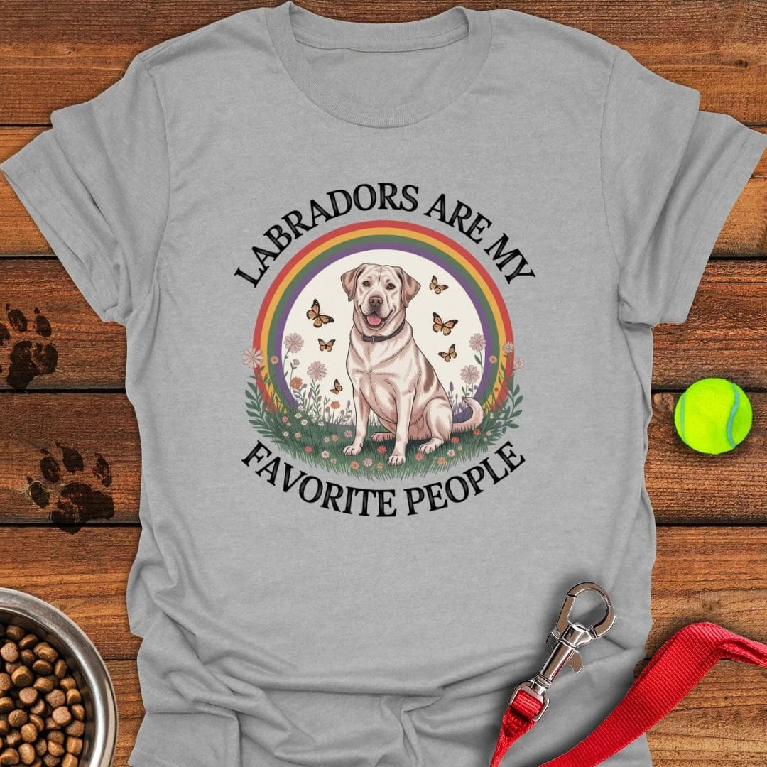 Labradors Are My Fav People T-Shirt Sweet Dog Apparel Dog Themed Gifts