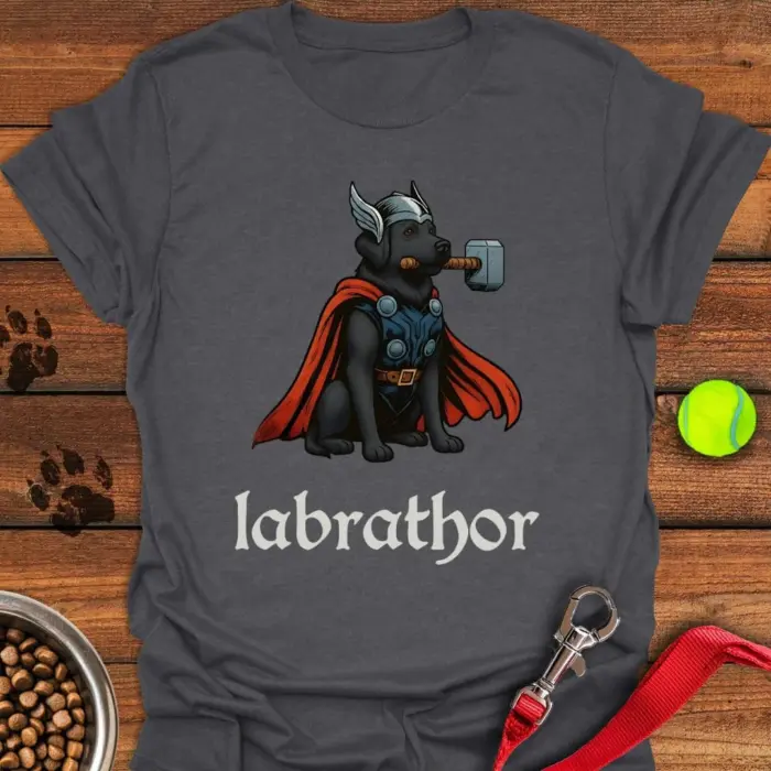 Labrathor Black Labrador T-Shirt Best Gifts For Black Lab Lovers