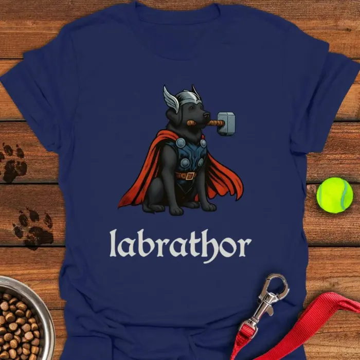 Labrathor Black Labrador T-Shirt Best Gifts For Black Lab Lovers