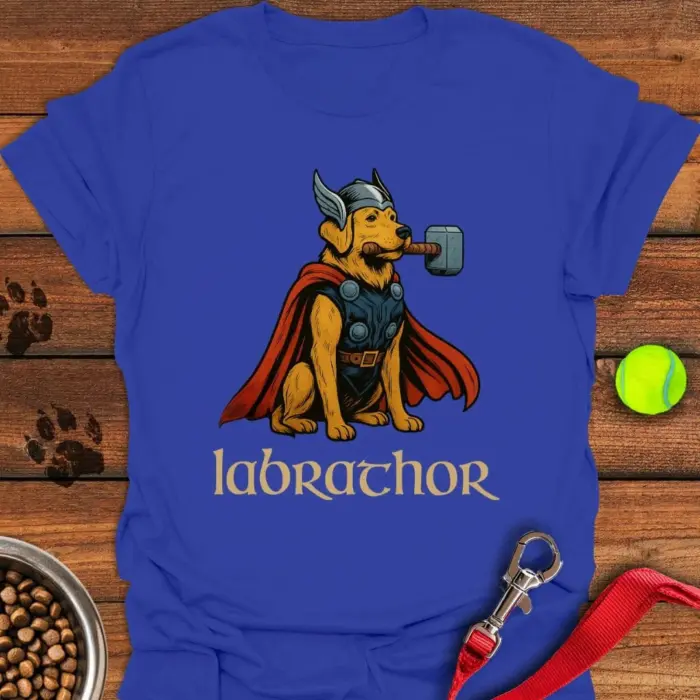 Labrathor T-Shirt Funny Canine Norse Shirt Labrador Gifts For Dog Lovers