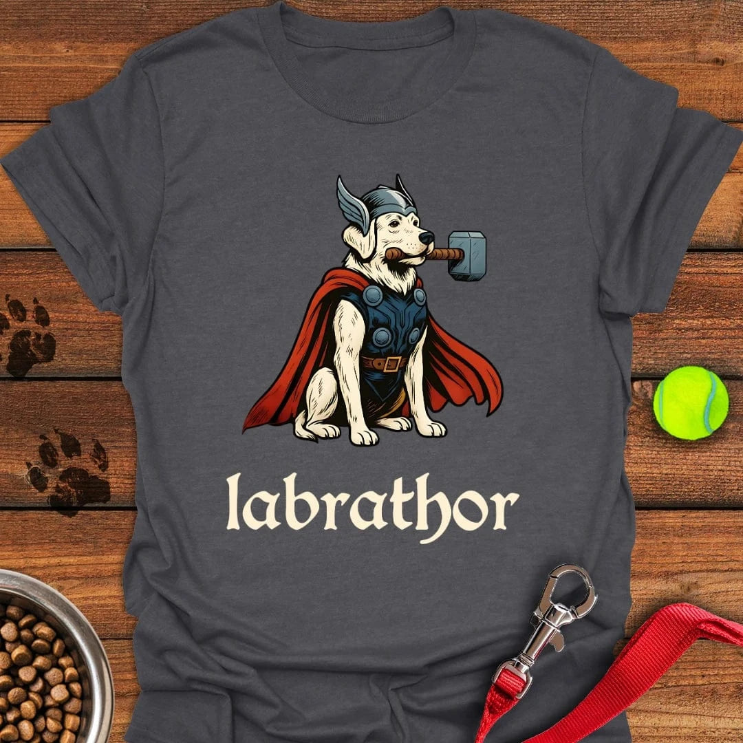 Labrathor White Labrador T-Shirt Sassy Dog Clothes Dog Mom Mother's Day Gifts