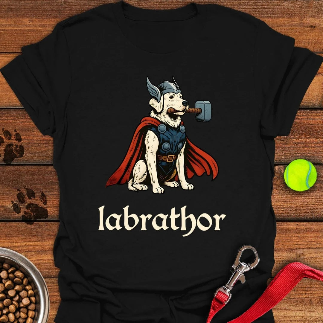 Labrathor White Labrador T-Shirt Sassy Dog Clothes Dog Mom Mother's Day Gifts