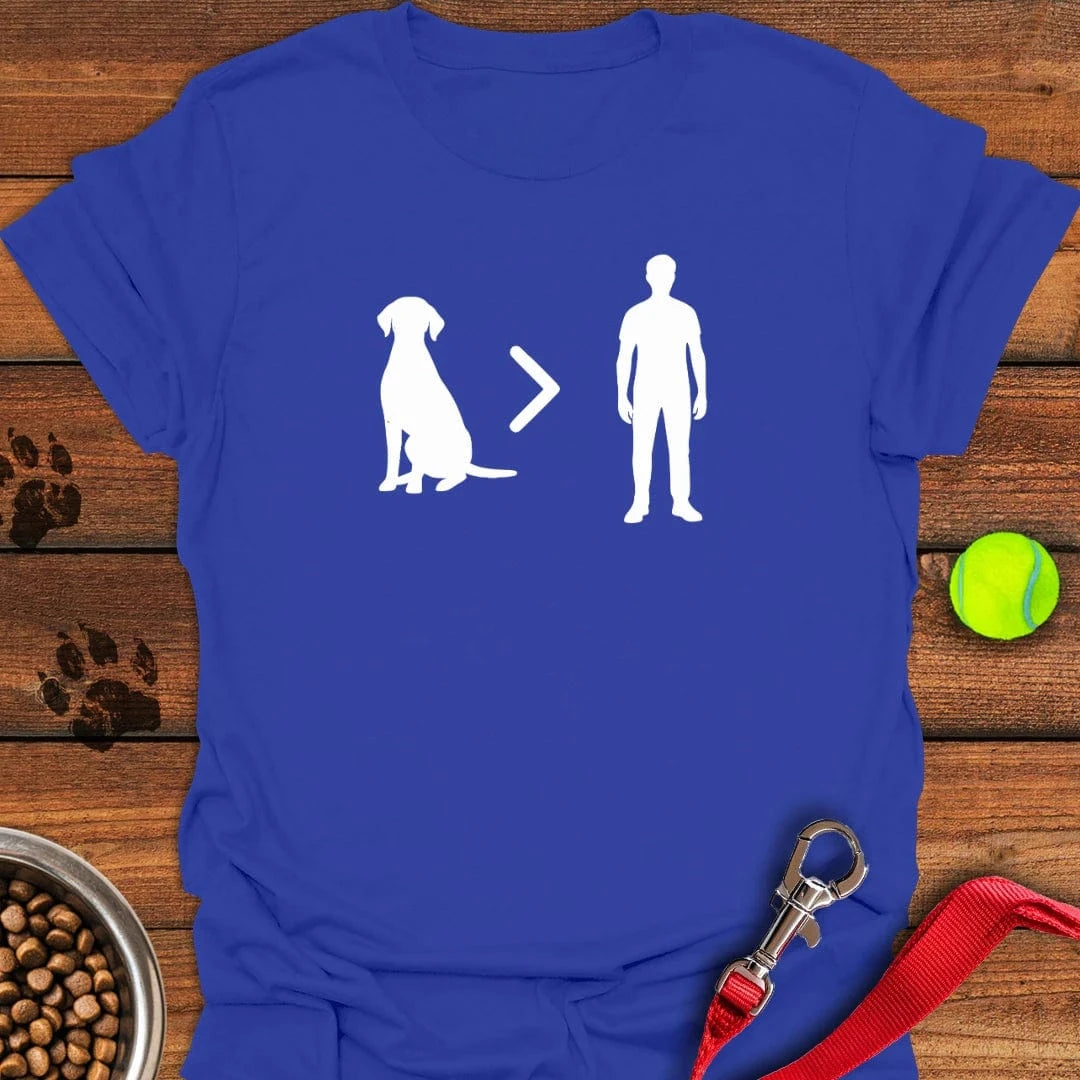 Labs Over People T-Shirt Happy Dog Apparel Dog Gift Items Merch