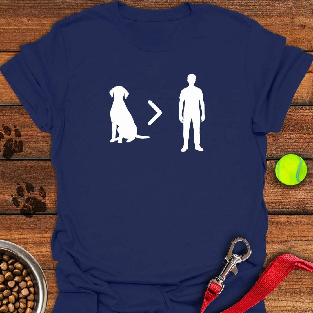 Labs Over People T-Shirt Happy Dog Apparel Dog Gift Items Merch