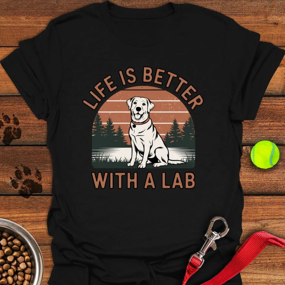 Life is Better With a Labrador T-Shirt Gentle Dog Clothing Gift Ideas For Pet Lovers