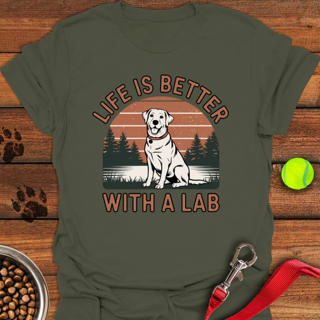 Life is Better With a Labrador T-Shirt Gentle Dog Clothing Gift Ideas For Pet Lovers
