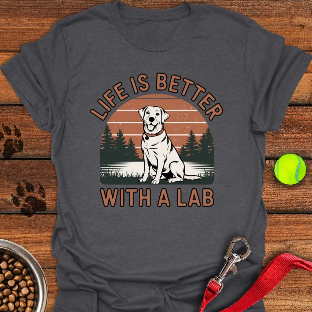 Life is Better With a Labrador T-Shirt Gentle Dog Clothing Gift Ideas For Pet Lovers