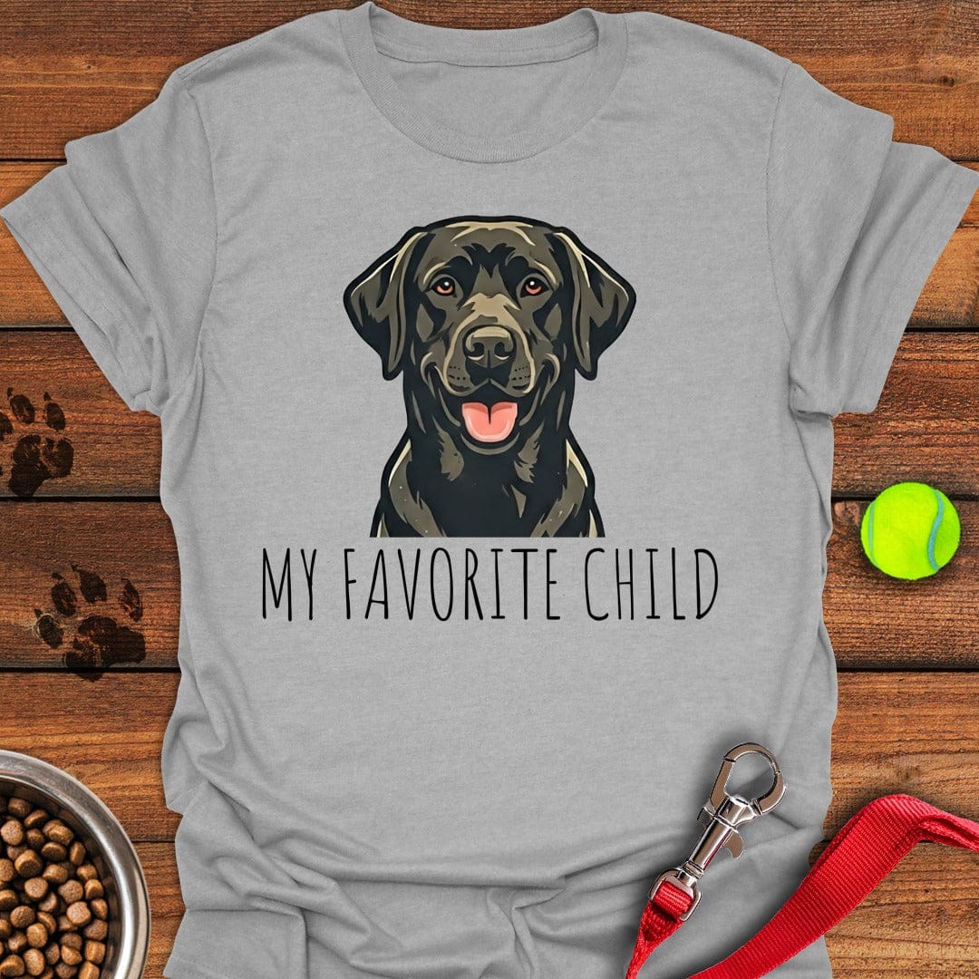 My Favorite Child Black Lab T-Shirt Fancy Dog Clothes Present Ideas For Dog Owners