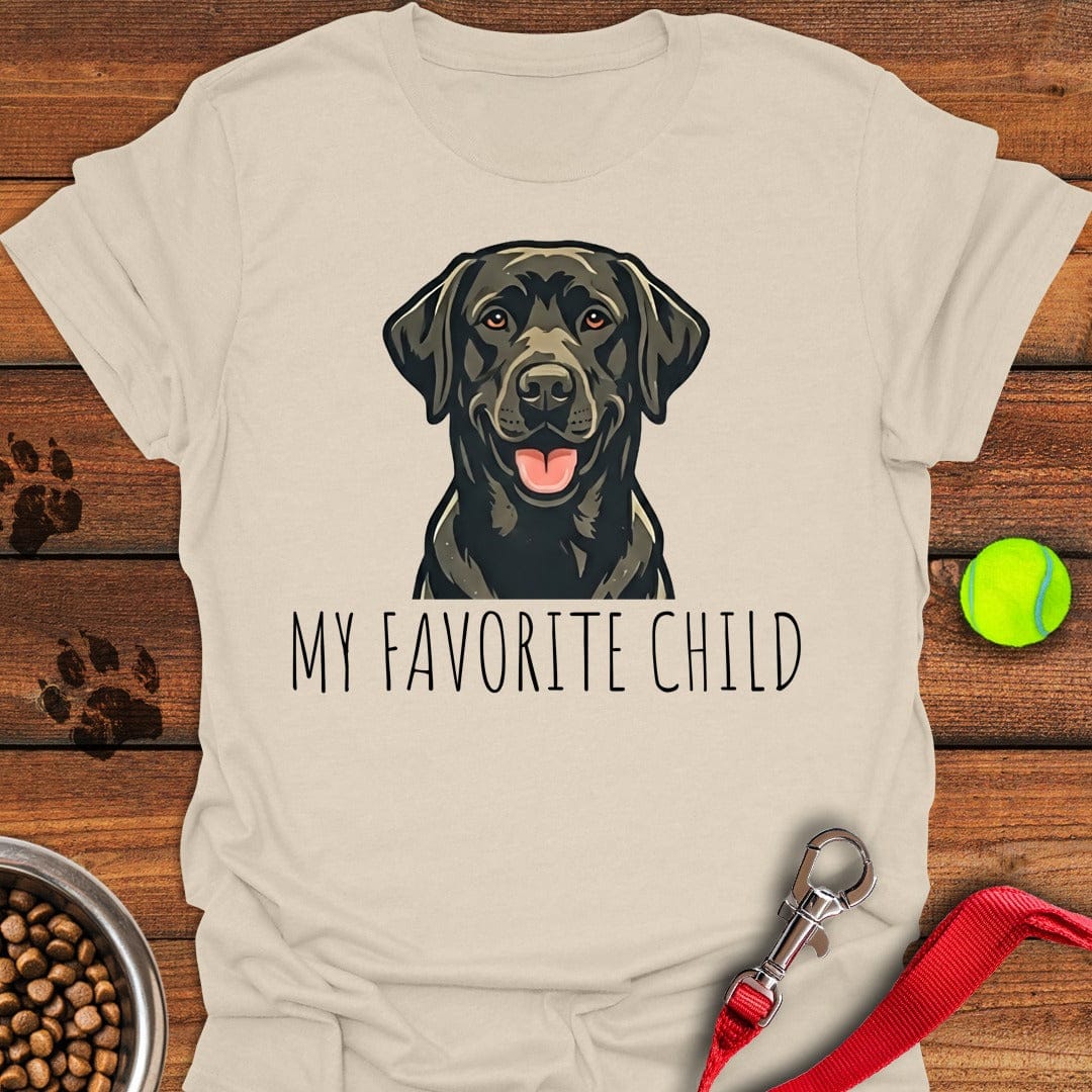 My Favorite Child Black Lab T-Shirt Fancy Dog Clothes Present Ideas For Dog Owners