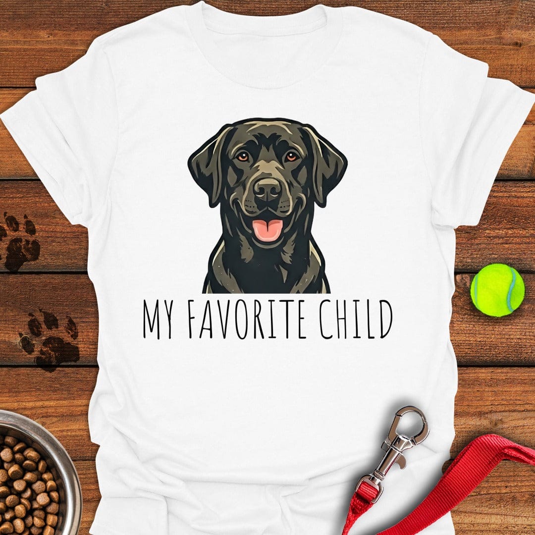 My Favorite Child Black Lab T-Shirt Fancy Dog Clothes Present Ideas For Dog Owners