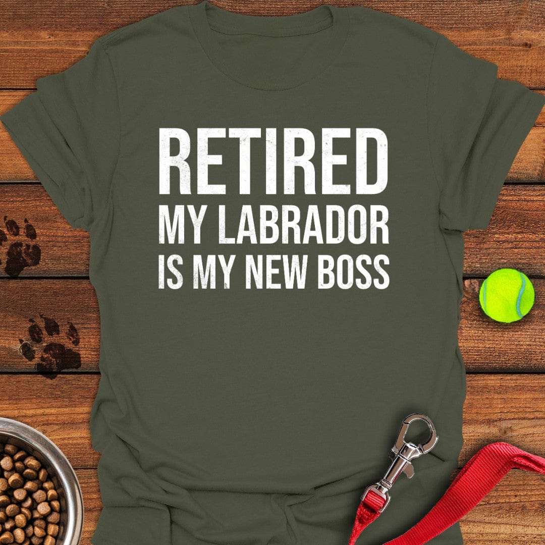My Labrador is My New Boss T-Shirt Sassy Dog Clothes Meaningful Father's Day Gifts