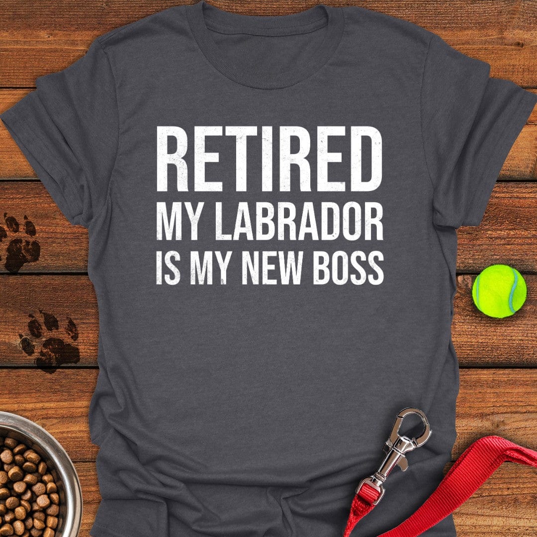 My Labrador is My New Boss T-Shirt Sassy Dog Clothes Meaningful Father's Day Gifts
