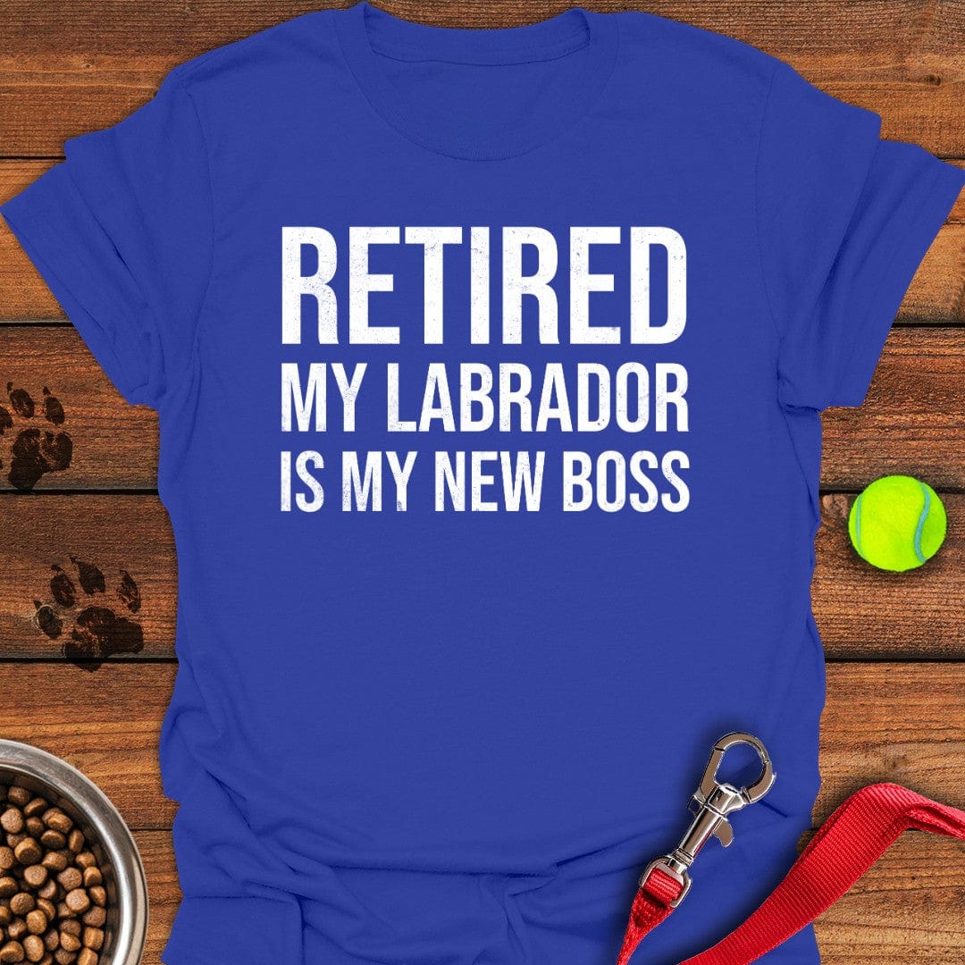 My Labrador is My New Boss T-Shirt Sassy Dog Clothes Meaningful Father's Day Gifts