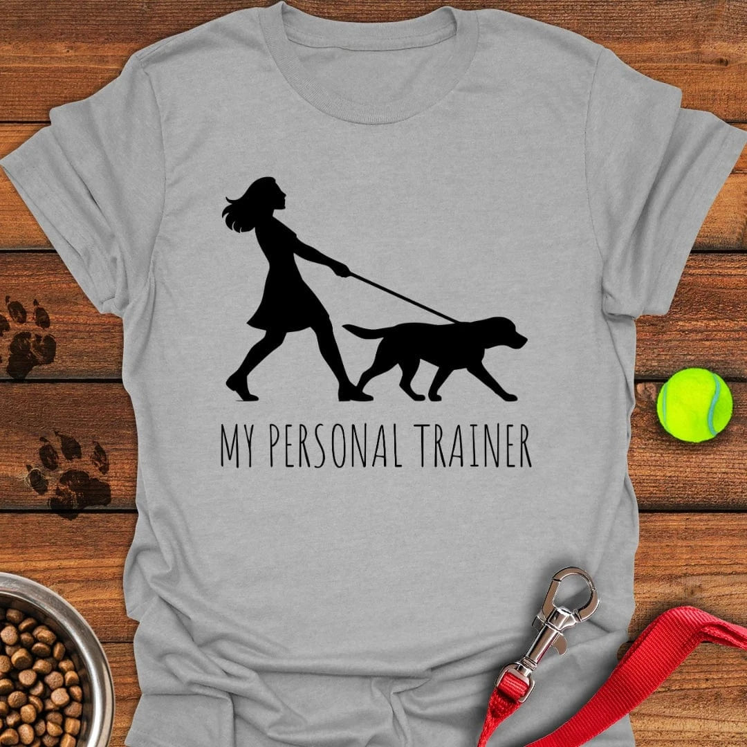 My Personal Trainer Labrador T-Shirt Big Dog Clothing Top Gifts For Dog Lovers
