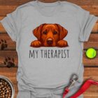 My Therapist Fox Red Lab T-Shirt Dog Mom Funny Shirt Labrador Retriever Gifts For Dog Lovers