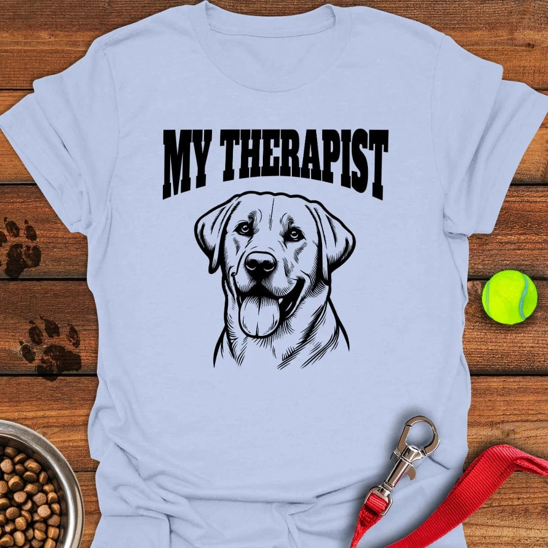 My Therapist Labrador T-Shirt Adorable Dog Apparel Unique Dog Presents