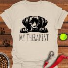 My Therapist Labrador T-Shirt Funny Dog Mom Shirt Labrador Gifts For Dog Lovers
