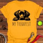 My Therapist Labrador T-Shirt Funny Dog Mom Shirt Labrador Gifts For Dog Lovers