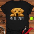 My Therapist Yellow Lab T-Shirt Dog Mom Funny Shirt Gifts For Yellow Lab Lovers