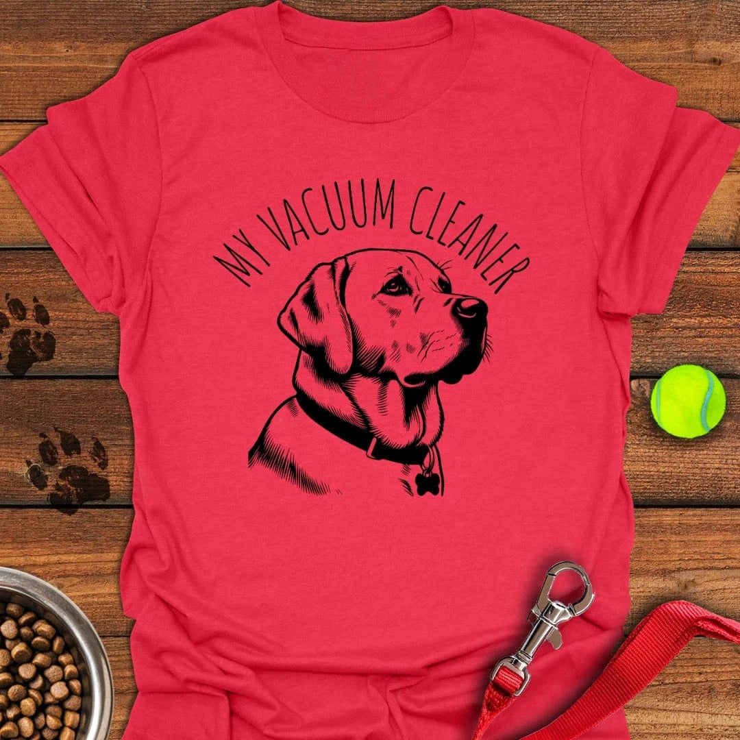 My Vacuum Cleaner Labrador T-Shirt Cute Dog Clothing Birthday Gifts For Dog Lovers