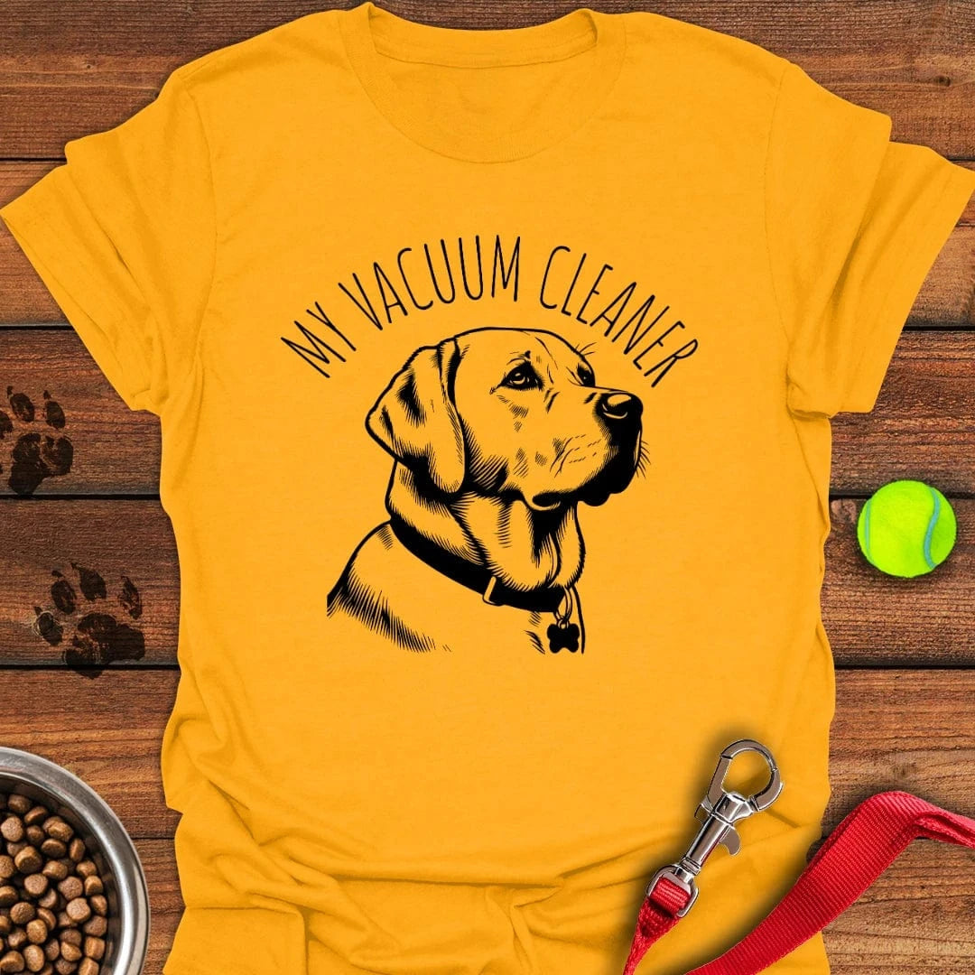 My Vacuum Cleaner Labrador T-Shirt Cute Dog Clothing Birthday Gifts For Dog Lovers
