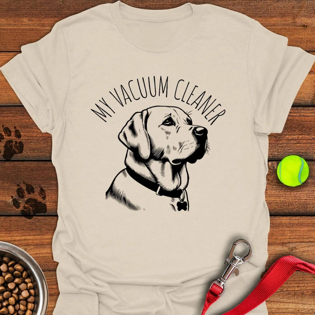My Vacuum Cleaner Labrador T-Shirt Cute Dog Clothing Birthday Gifts For Dog Lovers