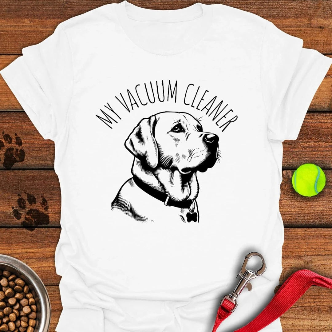 My Vacuum Cleaner Labrador T-Shirt Cute Dog Clothing Birthday Gifts For Dog Lovers