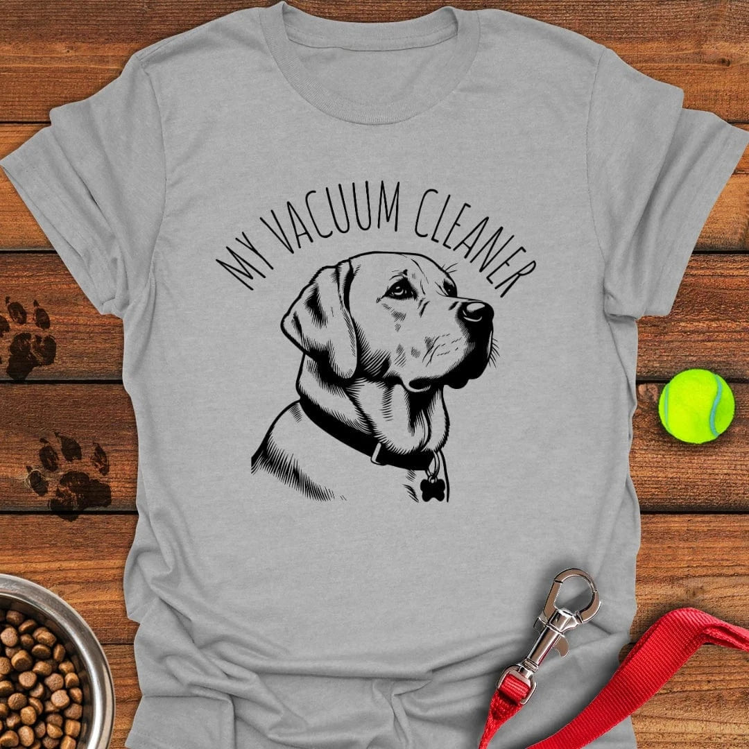 My Vacuum Cleaner Labrador T-Shirt Cute Dog Clothing Birthday Gifts For Dog Lovers