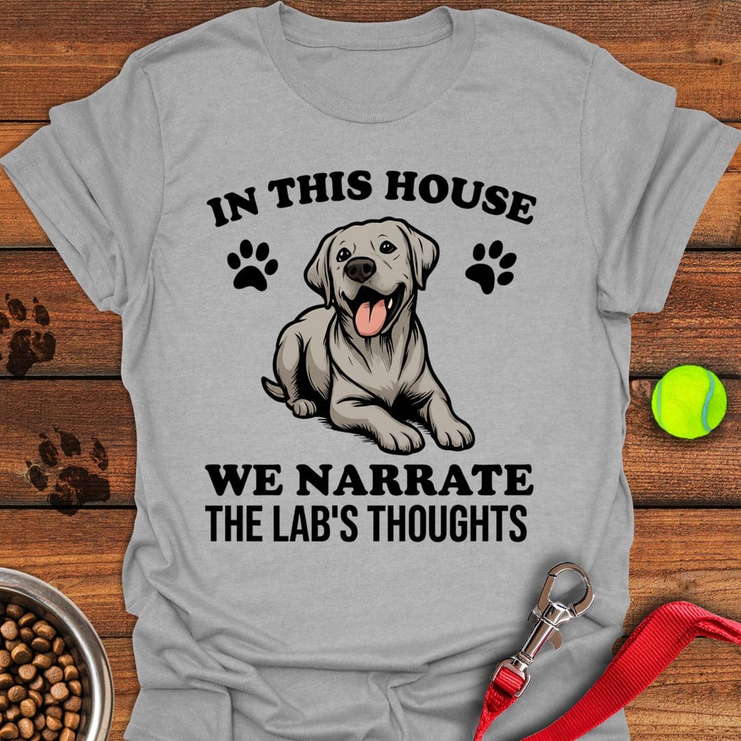 Narrate Silver Labs T-Shirt Fancy Dog Apparel Best Gifts For New Moms