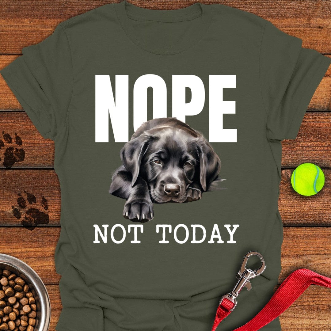 Nope Not Today Labrador T-Shirt Big Dog Apparel Presents For Dog Owners